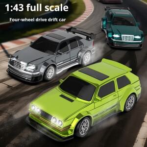 43:1 풀 스케일 4륜구동 무선 조종 미니 모기 자동차 자이로스코프 RC 드리프트 레이싱 장난감 어린이 축제