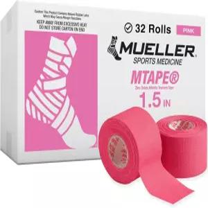 뮬러 스포츠 메디신 엠테이프 롤스 팀 팩 고품질 운동 테이프 빠르고 효과적인 테이핑을 위해 쉽게 찢어짐