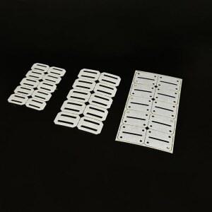 RC 비행기 헬리콥터 DIY 모델 항공기 에일러론 고정 날개 커넥터 부품(스타일 힌지 윙 테일 평면 종이 30PCS 러더 3)을 위한