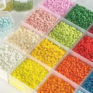 미니겟 시드 비즈 2mm 불투명 유광 컬러 비즈 공예 재료 목걸이 팔찌 만들기