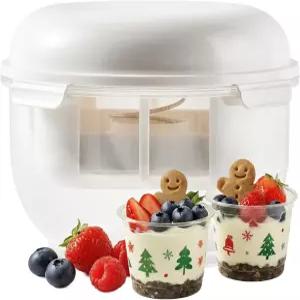 그릭 요거트 스트레이너 스프링 프레스가 포함된 2QT 초미세 메쉬 필터 케퍼 견과류 및 두유 가정용 주방용