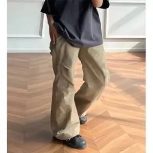 토르 남친 팬츠 연두 빈티지 카모플라쥬 커프스 OPH1