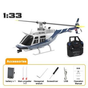 키드 C138 RC ERA 리모컨 4채널 시뮬레이션 벨 206 헬리콥터 고도 유지 2.4g  6축 자이로