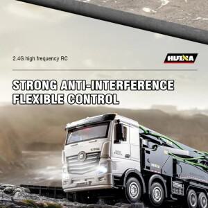 후이나 RC카 1/18 반합금 원격 조종 시멘트 펌프 트럭 모델 건설 공학 차량 어린이 장난감 크리스마스 선물