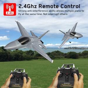 볼란텍스RC F16 팔코 2.4G 6축 4채널 비행기 원키 곡예 고정익 RTF 전투기 (X-파일럿 스태빌라이저 시스템