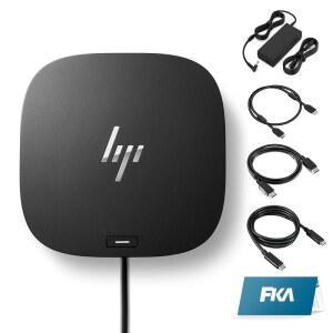 노트북 듀얼 모니터 충전 번들용 도킹 스테이션 - 120W AC 어댑터 HDMI DP 케이블 USB-C 케이블이 포함된 G5