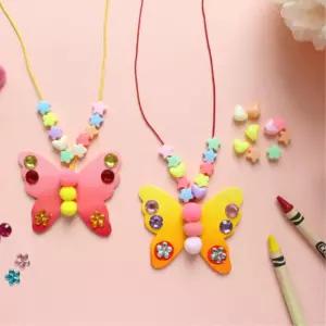 유아미술 나비 꾸미기 목걸이만들기(10세트) 실내놀이도구 문제해결능력