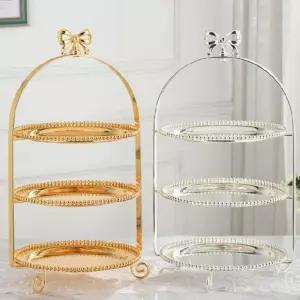 디저트 브런치 3단 파스타 과일 트레이 포함 스탠드 2단