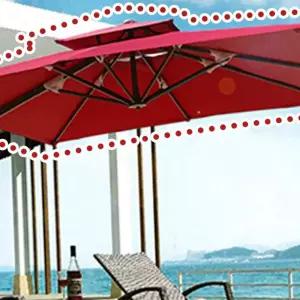 R24 프리미엄 사각폴딩파라솔 지붕 교체용 천 갈이천