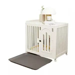 강아지 하우스 소형견 켄넬 이동식 케이지 실내용 펫하우스 중형견 대형견