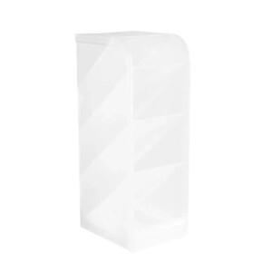 플라스틱 펜 홀더 투명한 프로스트 데스크탑 오거나이저 대용량 사선 삽입 메이크업 브러시 보관통