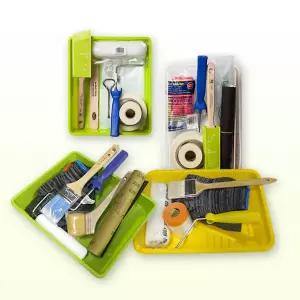 삼화페인트 도구세트 페인트 용품 모음전 붓 로울러 트레이 테이프 마스킹 커버링 사포 샌더기 페인트봉