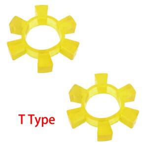 T60 T65 T70 T75 60mm OD 노란색 폴리 우레탄 PU 탄성 가스켓, 유연한 스파이더 조 커플 링 버퍼 댐퍼
