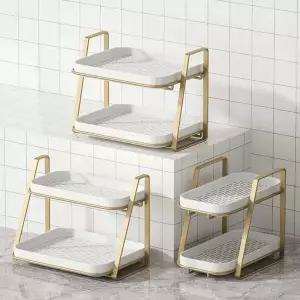 2단 컵 정리대 주방선반 소스선반 양념통정리대