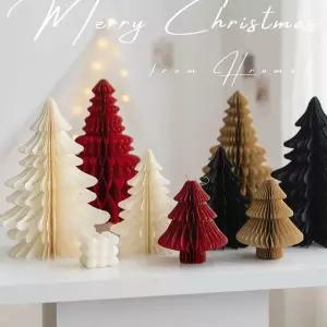 종이 접기 크마스 트리 탁상 장식 2종 홈데코 오너먼트 북유럽 인테