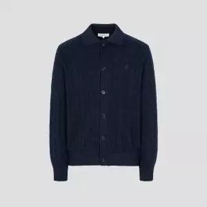 [백화점 매장정품] 빈폴 멘 케이블 칼라넥 카디건 - 네이비 BC615AC13R 클래식한, 스타일완성