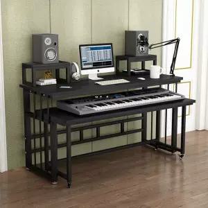 미디 작업대 전자피아노 건반 컴 책상 음악가구
