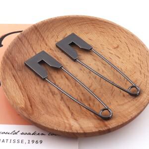 82mm 건메탈 안전핀 거대한 점보 브로치 더 큰 참 핀 고 마킹 DIY