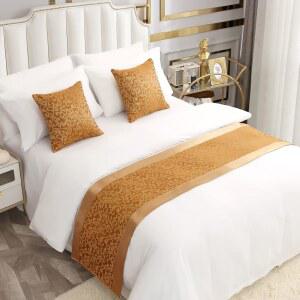 앰버리스 침대 러너 가정용 호텔용 매끄러운 별도 컴포트 필로우케이스 러너 스카프 판매