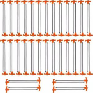 지브렐렉시온 60팩 7.8인치 헤비 듀티 텐트 스테이크 아연 도금 무녹금 금속 페그 접지 스파이크 파티오