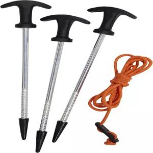 가젤 텐트TM 12팩 올-터레인 스테이크 직렬 팁 12개 가이 라인 4개 캐리백 GA100