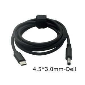 Dell Latitude 13 3379 7350 XPS 9333 전원 공급 장치 PD 용 USB Type-C ~ 4.5x3.0mm DC 잭 노트북 충전 케