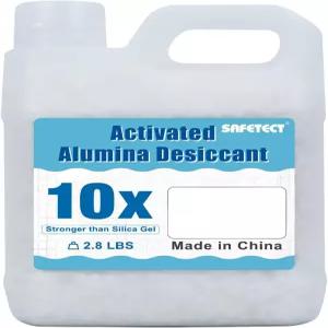세이프텍 활성 알루미나 건조제 2.8파운드 재사용 가능한 비드 수분 흡수 제습기 산업용 및 가정용 충전식