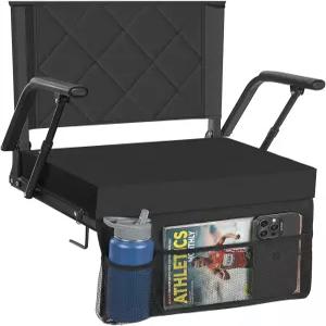 등 지지대가 있는 블리처 의자가 시니브 스타디움 시트380파운드 2.8인치 두께의 편안한 쿠션 패딩 처리된