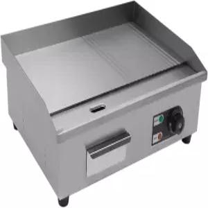 상업용 플랫 탑 그릴 22인치 초대형 전기 1600W 고출력 테이블탑 실내 바비큐 팬케이크 치킨 온도 조절