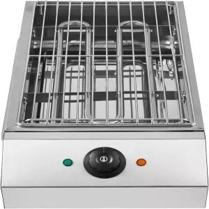 LIAPDG 1800W 조리대 전기 바비큐 그릴 상업용 및 가정용 스테인리스 스틸 무연 휴대용 조리 오븐 실내