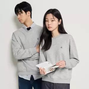 [백화점 정품] 빈폴 멘 [SS26][Essential] 스웨트 셔츠 - 라이트 그레이 :BC6141E702