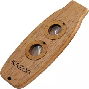 이바이시 더블 멤브레인 카주와 랜야드 나무 플루트 홀 카주 휴대하기 쉬운 휴대용 악기