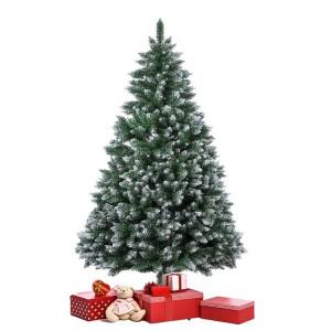 핫세일 플로킹 프리미엄 크리스마스 트리 눈꽃 장식 붉은 열매 인조 호텔 가정용