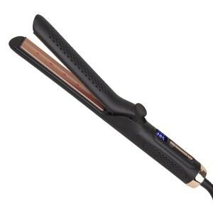 존 레나우 적외선 듀오 스타일러 쿨링 팬이 있는 헤어 스타일링 아이언 스트레이트 앤 컬링용 세라믹 플레이트 곡선 인체 모발에 안전 대체 모발 열 친화적인 합성 섬유