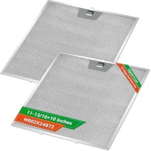 2PCS WB02X24872 Range Hood Grease Filter Compatible with GE JVW5301EJ1ES JVW5301SJ1SS JVW5301BJ1TS