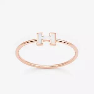 14k H 심볼 미니멀 실반지