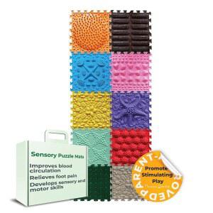 ORTO 네이처 마사지 퍼즐 바닥 매트 - 어린이용 정형외과 게임 감각 놀이 연동 타일 Se (모닝 미라클)