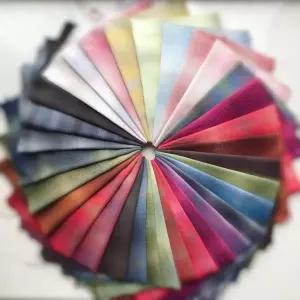DIY 일본 미니 소형 천 그룹 원사 염색 직물 바느질 수제 패치워크 퀼트 32 가지 색상 50x70cm