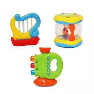 돌아기선물 드럼 하프 악기 멜로디 장난감 청각발달 놀이