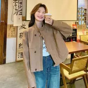 여자 빈티지 가을 스웨이드 자켓 숏 무스탕 재킷 코트 메일라드 가죽 CH3