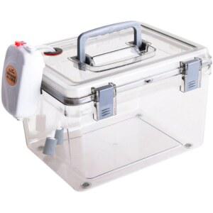 빙어살림통 미끼방습함 다용도낚시함 대형 미끼통 살림망 산소공 빙어통 투명 청개비 상자