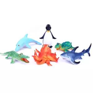 소프트고무 말랑 바다생물 모형 피규어 유치원 창의력 장난감