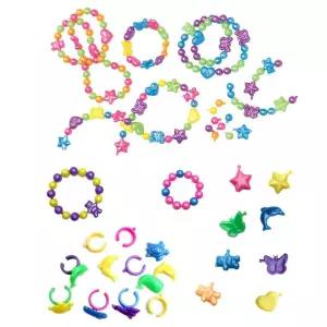 창의력 소근육놀이 유아용 비즈 공예 410p 공주팔찌 펜던트