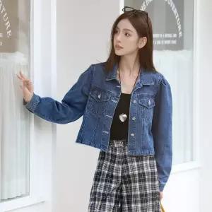 밴널스샵 청 여성 춘추 자켓 슬림핏 쇼트 레이어드 아우터 코트 상의 HO3