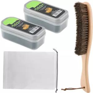 4개 펠트 모자 청소 키트 스웨이드 신발 브러시 1개 옷 카우보이 및 야구 보관 가방 포함