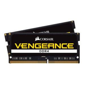 코르세어 복수 SODIMM DDR4 RAM 32GB(2x16GB) 3200MHz CL22-22-22-53 1.2V 인텔 AMD 노트북 메모리 - 블랙(CMSX32GX4M2A3200C22)