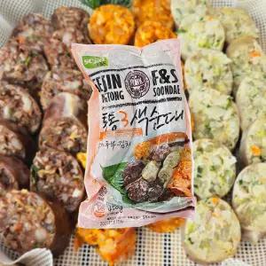 더함푸드 통통 삼색 순대 450g 세진 김치 두부 토종