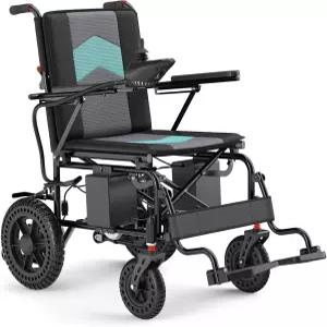접이식 전동 휠체어 경량 듀얼 모터 500W 시니어용 전 지형 모빌리티 스쿠터 15마일 주행 거리 여행용