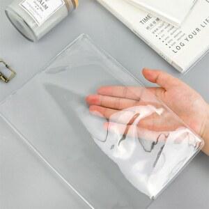 내구성 A5 A6 노트북 보호 슬리브 투명 커버 스크랩북 일기 방수 표지 PVC