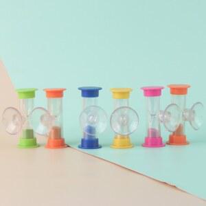 3분 흡착식 모래시계 회전형 샤워 장식용 깔때기 도구 관리 칫솔질용 시간 모양